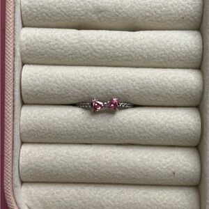 Elegant Pink pandora Bow Ring